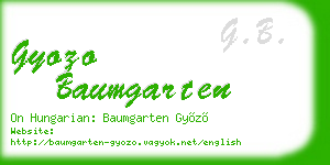 gyozo baumgarten business card